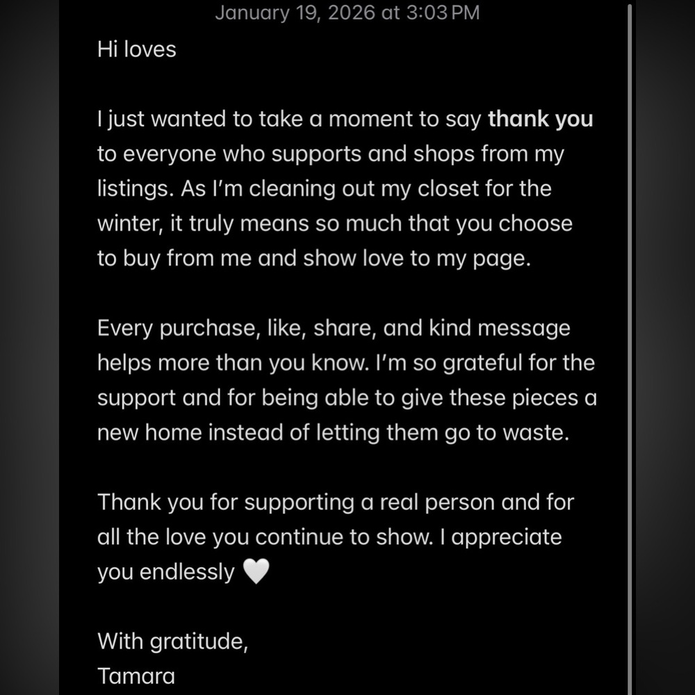 Text Message Thank You Note